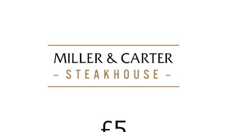 Miller and Carter GBP 5 Gift Card UK