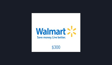 Walmart USD 300 Gift Card US