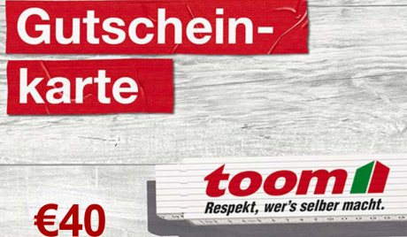 TOOM Baumarkt €40 Gift Card DE