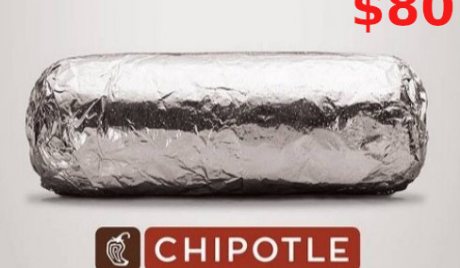 Chipotle USD 80 Gift Card US